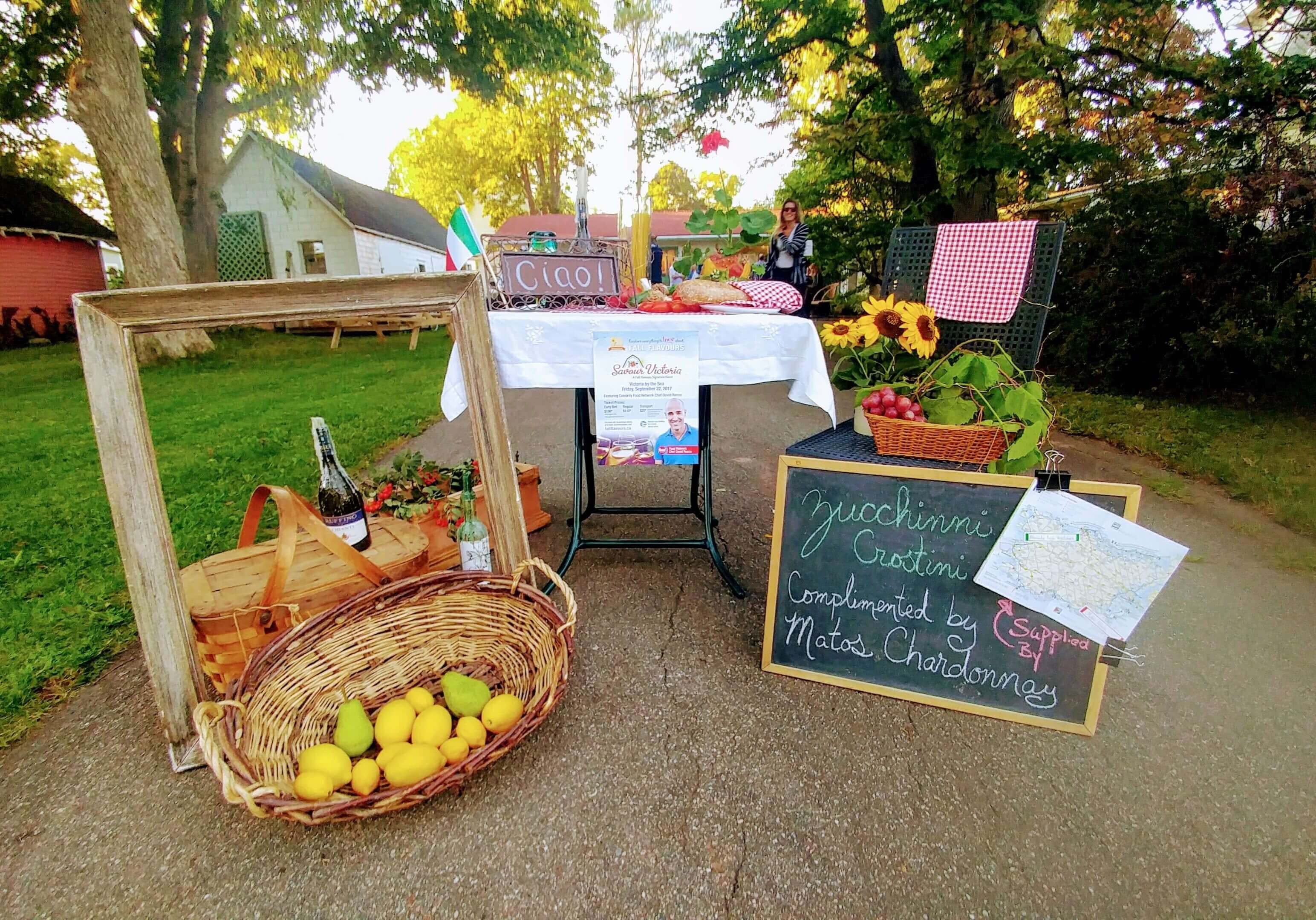 Victoria-by-the-Sea, decked out for Savour Victoria in Italian theme//Photo Credit: Shannon Courtney/Salty