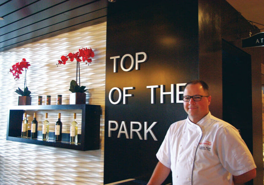 Chef Andrew Smith, Top of the Park  Photo credit: Cheryl Young/Salty