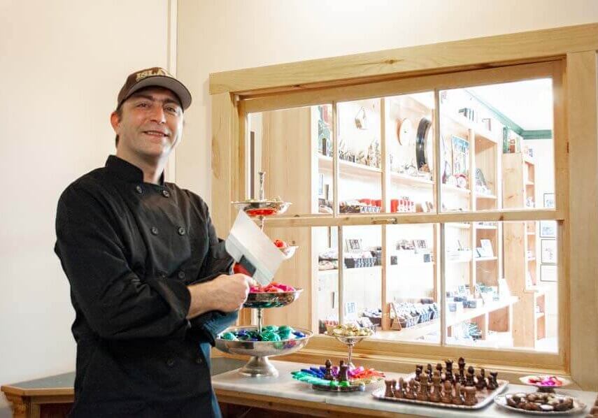 Eric Gilbert is proud to carry on the family tradition of quality chocolate making
Photo credit: Cheryl Young/Salty
Photo credit: Cheryl Young/Salty