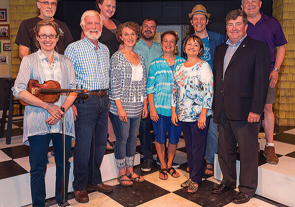Front Row: Karen Graves, Hank Stinson, Julain Molnar, Marlane O'Brien, Gelnda Landry, Ian MacPherson. Back Row: Ron Gorbett, June Zink, Scott Christian, Cameron MacDuffee, Wade Lynch. Photo Credit: Berni Wood