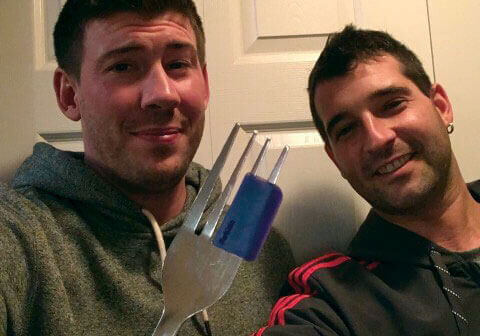 Josh Lindsay (L) and Oliver Sauve, co-founders of Forktula Inc.//Submitted Photo
