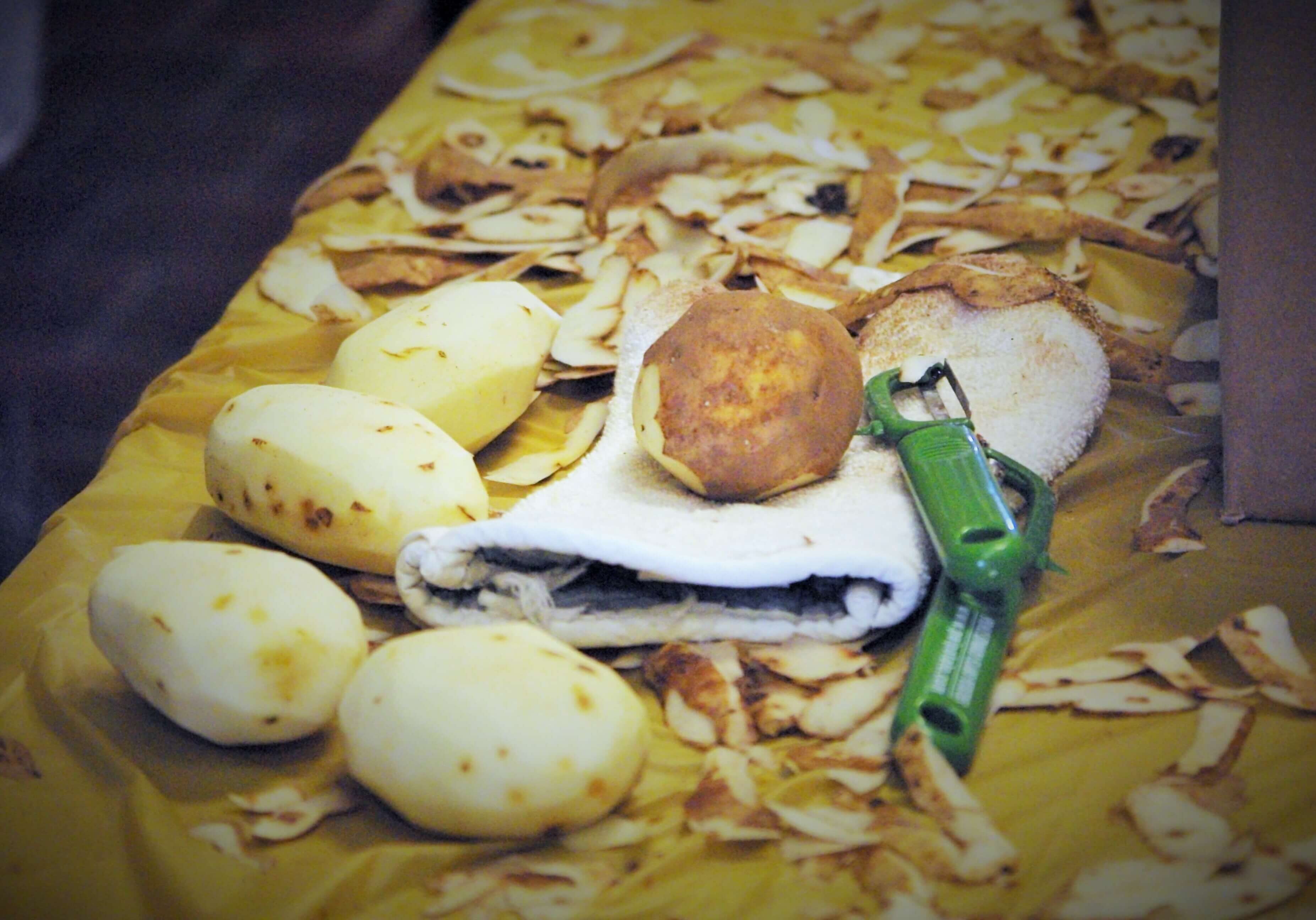 Potato peeling contest//Photo credit: Cheryl Young/Salty