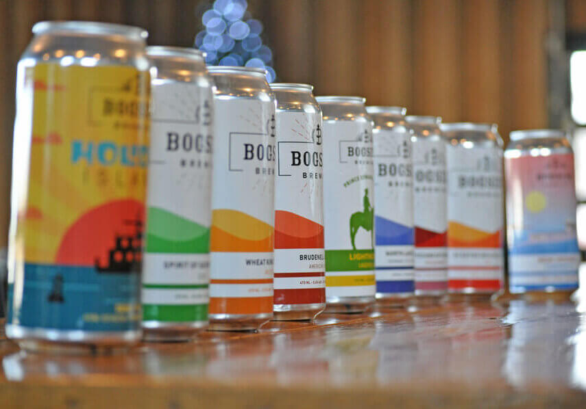 Bogside is canning their beers and has a wide variety to choose from