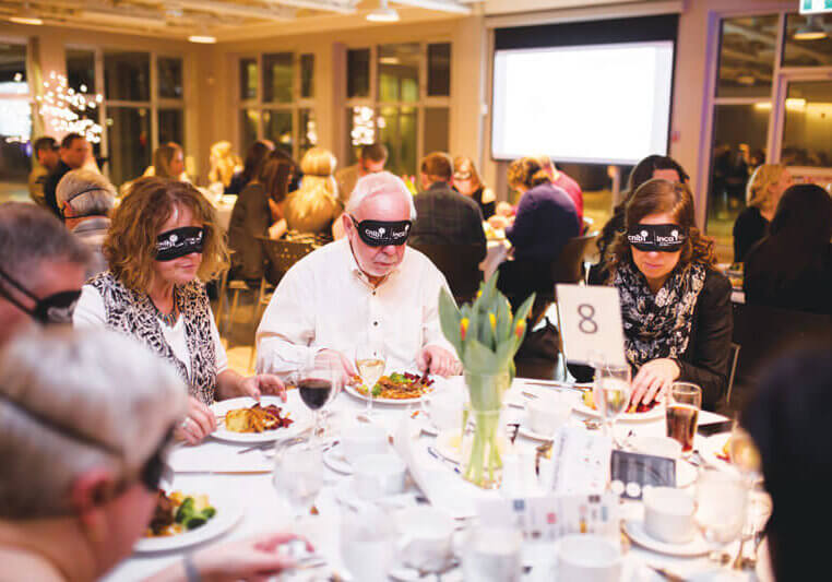 Dining without sight
