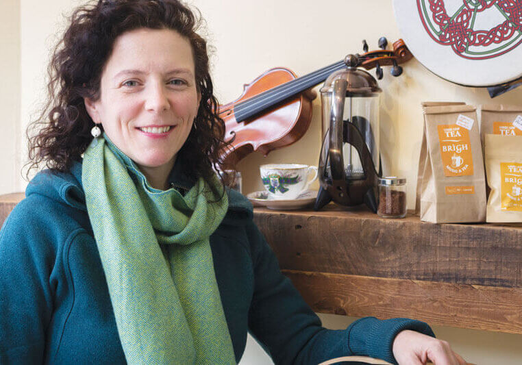 Mary MacGillvray, co-owner of Brìgh Music & Tea//Photo credit: Richard Schroeter