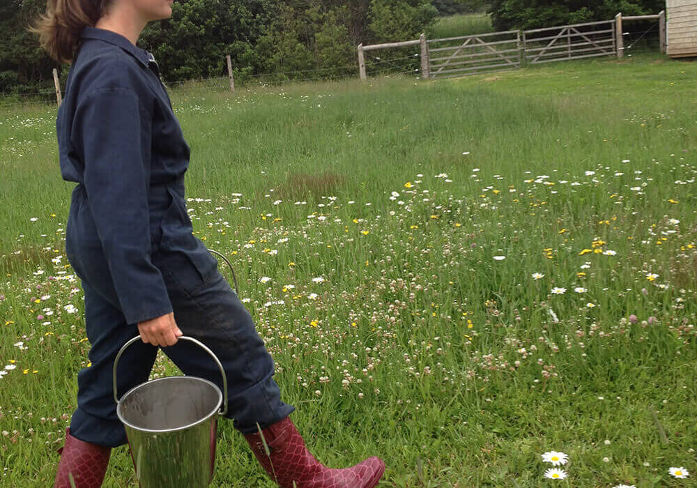 Nancy Sanderson pressure cans extra meat from her farm, Hope River Farm, for home consumption//Submitted Photo