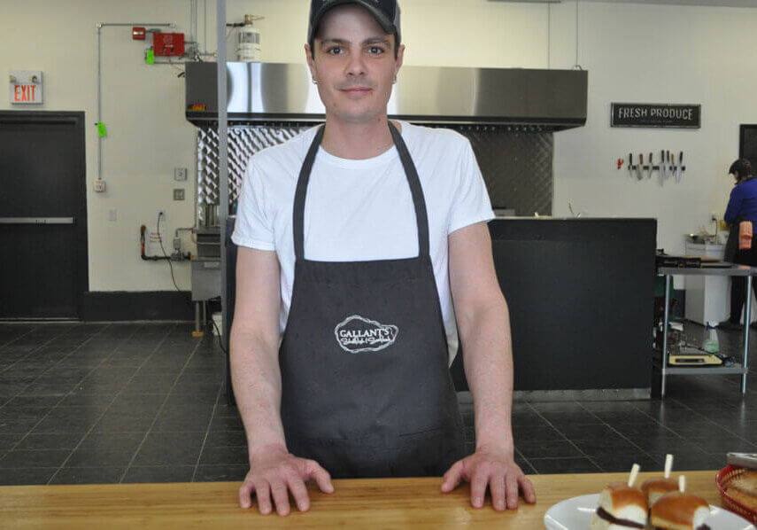 Tyler Gallant is ready to serve at his new restaurant Gallant's & Co